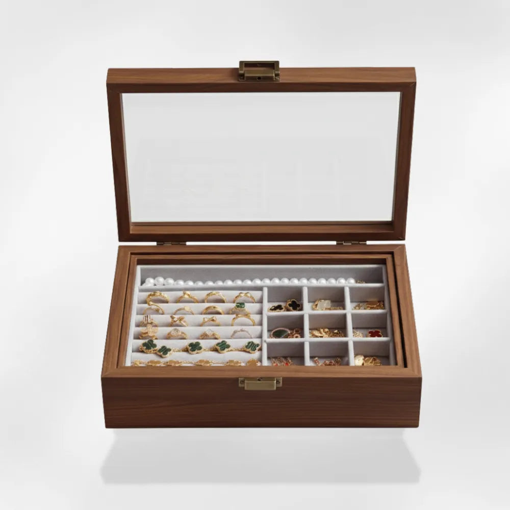 coffret bijoux design bois