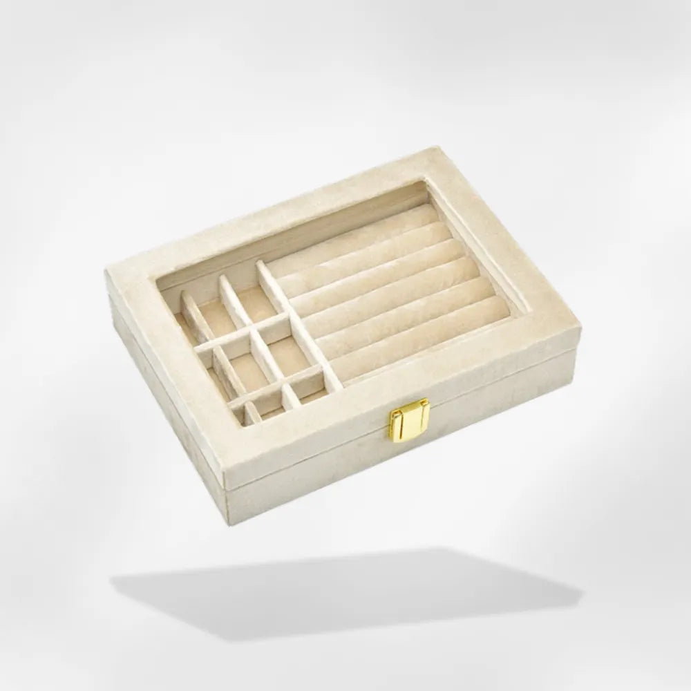 présentation bijoux en boîte