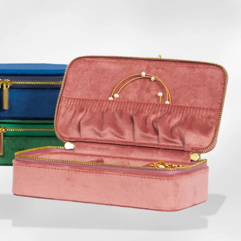 rangement bijoux nomade velours