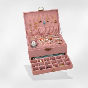 boîte à bijoux en velours
