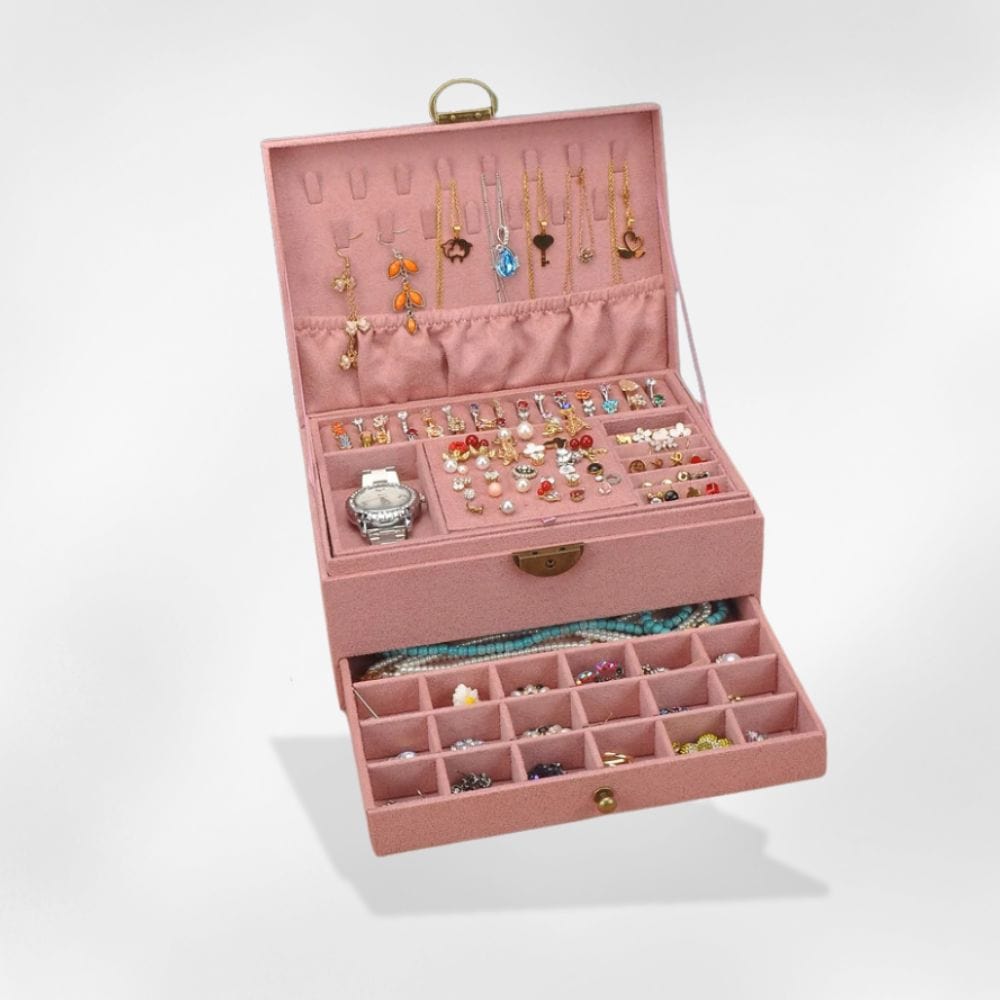 boîte à bijoux en velours