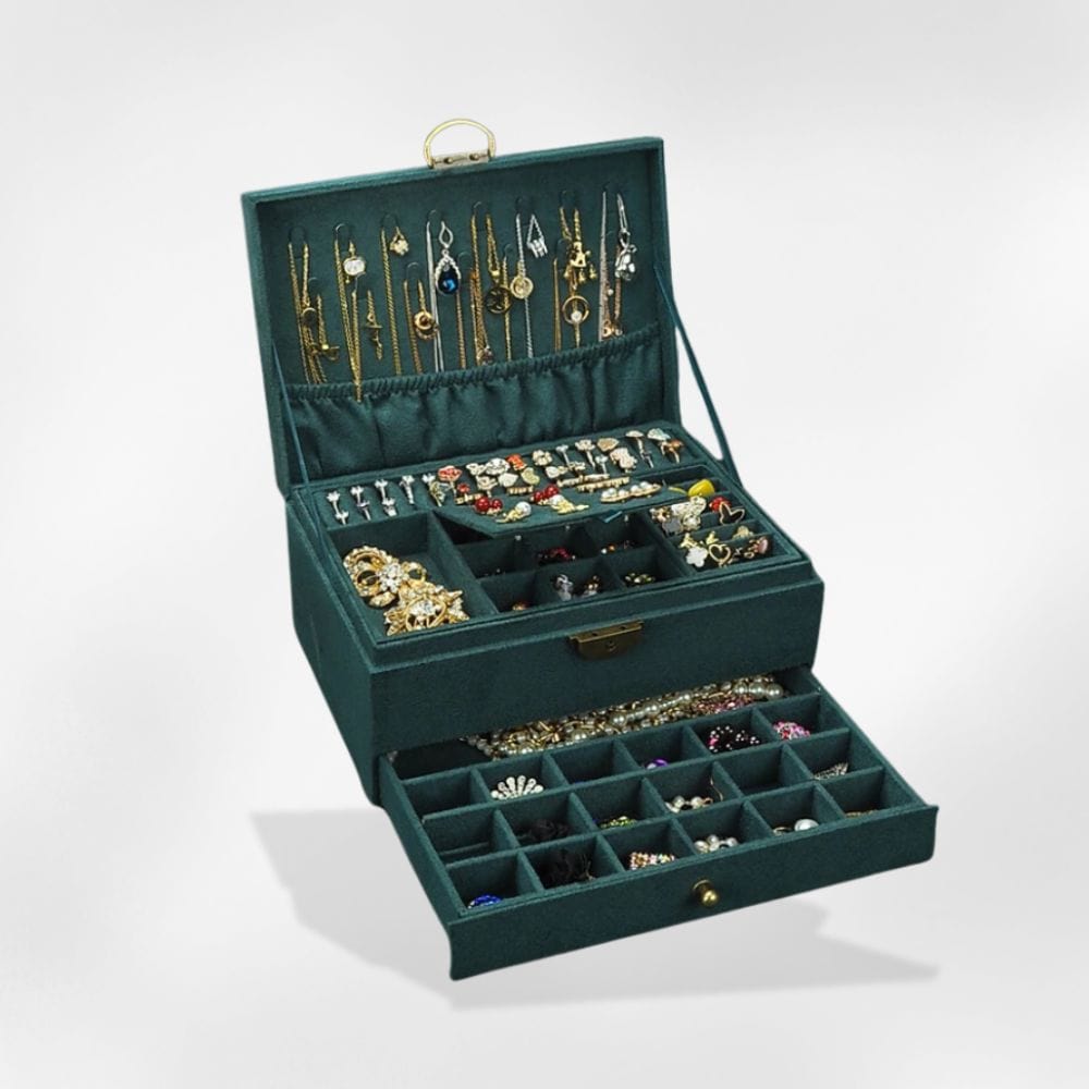 grande boîte à bijoux élégante
