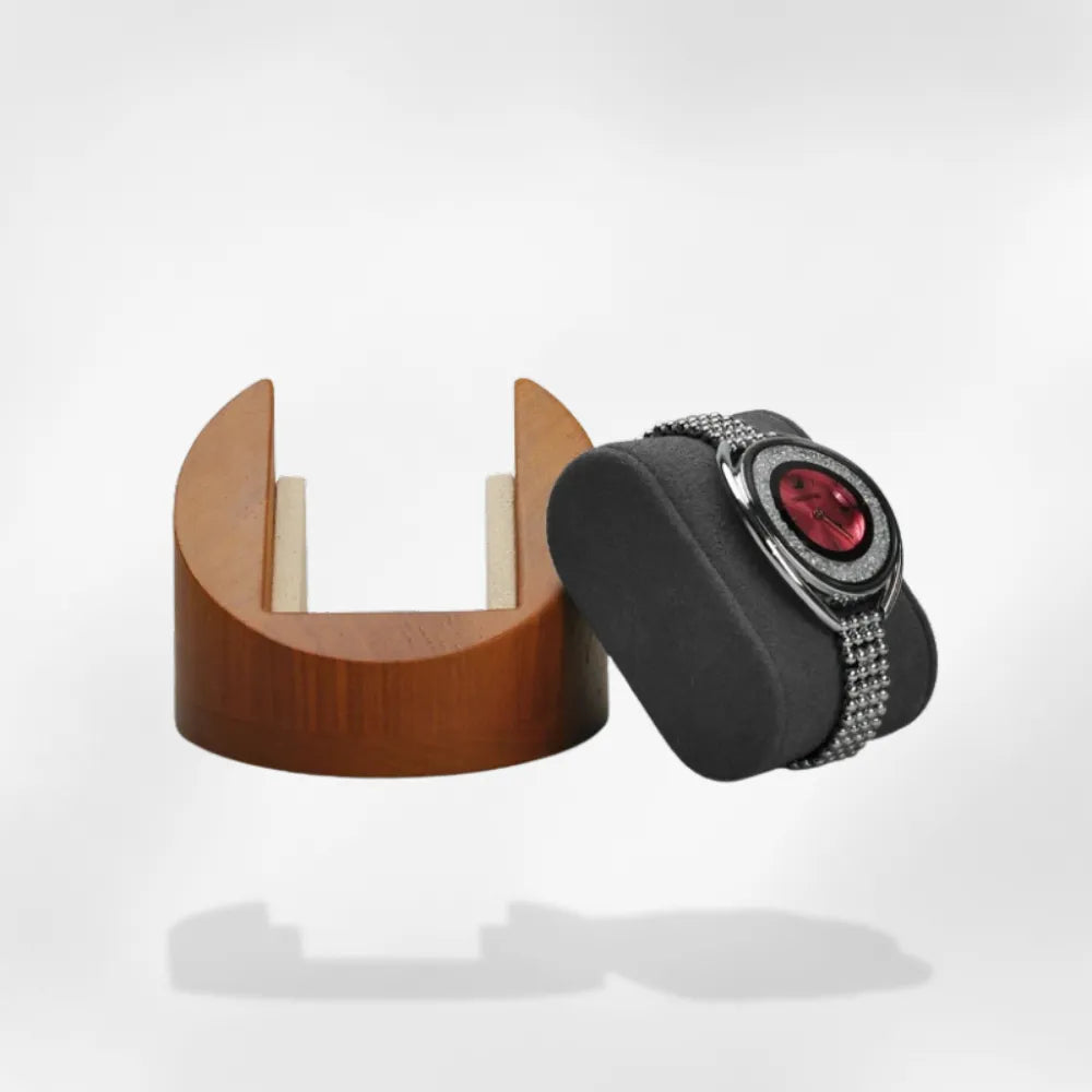 piédestal montre bois