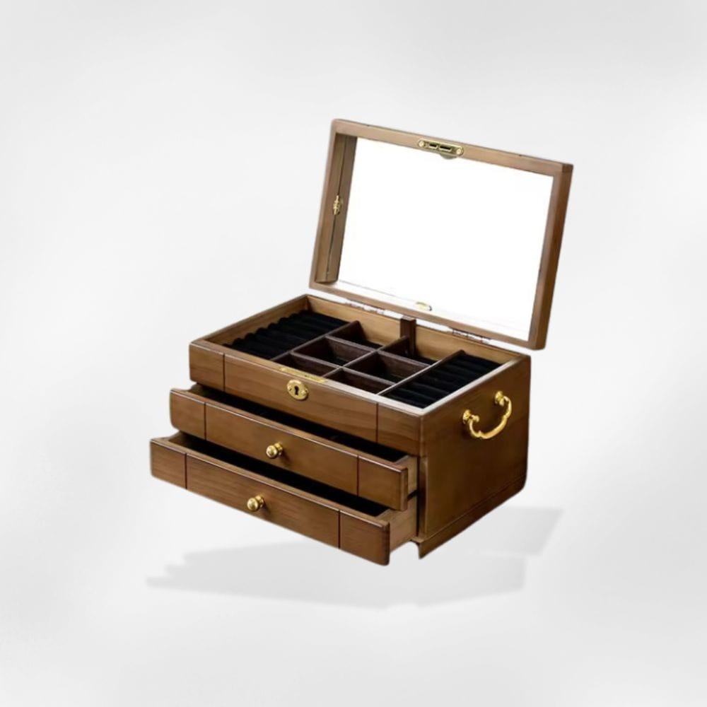 rangement à bijoux en bois