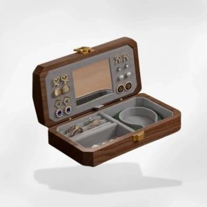 boîte à bijoux luxe noyer