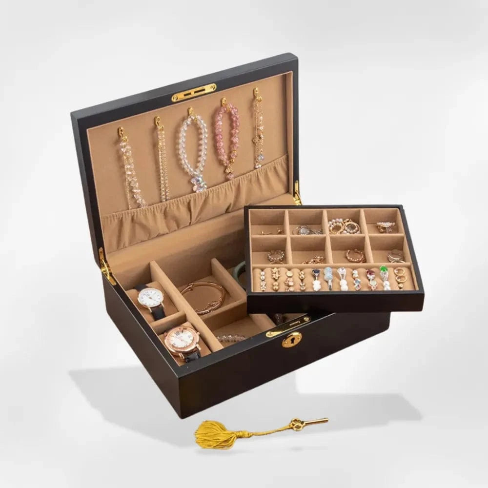 boîte à bijoux en bois