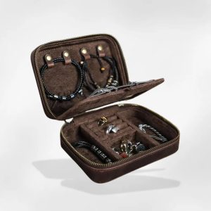 boîte à bijoux en cuir pour homme