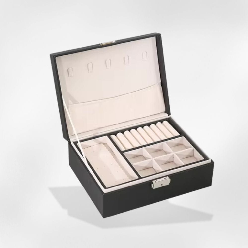 boîte élégante pour bijoux noir