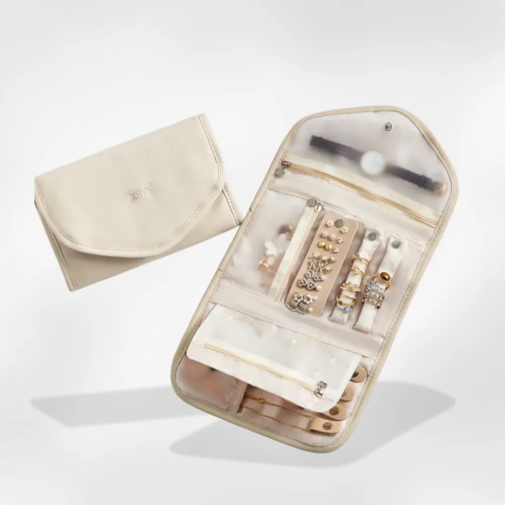 pochette bijoux simili-cuir